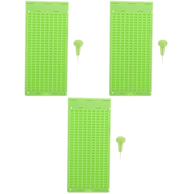 3 juegos útiles fiables fino práctico tablero de escribir Braille estudiar Pro