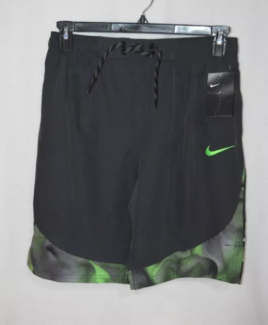 Nike Men's 9" Liquid Haze Anthracite/Green Shorts/Trunks (NESS8413-026) Size M