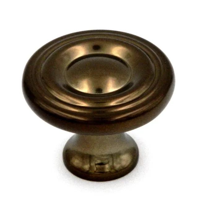 P14402-VBZ Venetian Bronze 1 1/8" Round Disc Cabinet Knob Pulls Hickory Conquest
