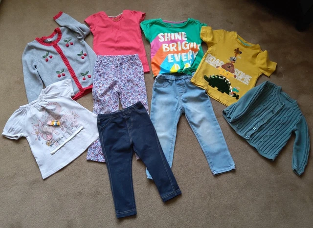 Girls Mixed Clothing bundle age 2-3 years Jeans, Tshirts, Cardigans
