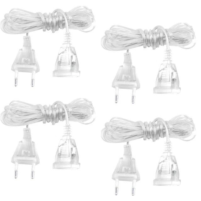 Cordon d'extension transparent parfait pour les décorations de cordes DEL de No