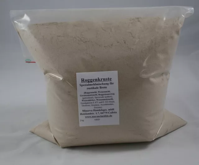 1 x 1 kg Brotbackmischung Roggenkruste, Profiqualität, Mehl und Brot