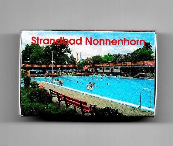 Streichholzschachtel vom "Strandbad Nonnenhorn" am Bodensee, unbenutzt