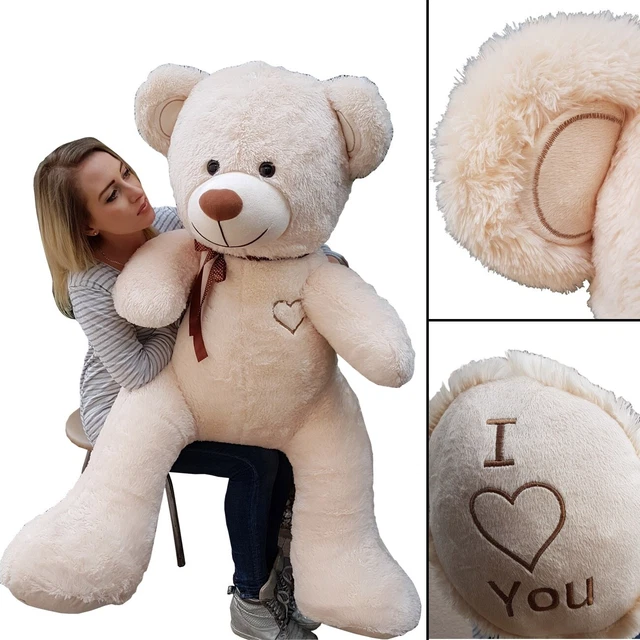 Nounours en peluche énorme, Jouet doux , Cadeaux enfant, Teddy Bear 75+85