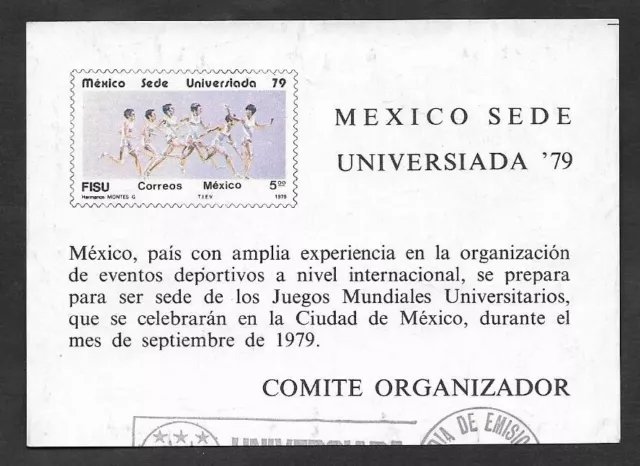 Se)1979 Mexico, Sport Series, Mexico University Headquarters '79, Runners 5P Sct