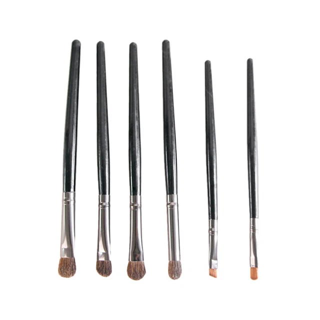 6 Pcs Highlighter Brush Eye Shadow Brush Set Powder Makeup Portable