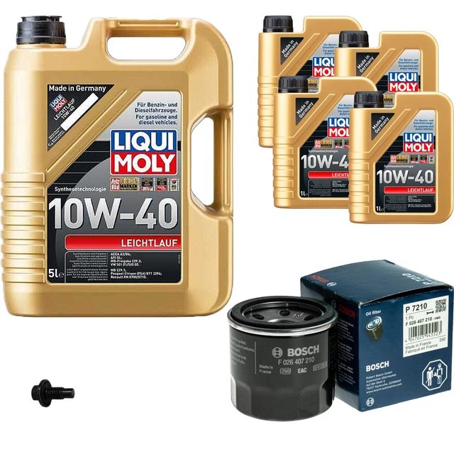 Filtro olio Bosch 9L Liqui Moly funzionamento leggero 10W-40 per Mazda 929 III HC 3.0