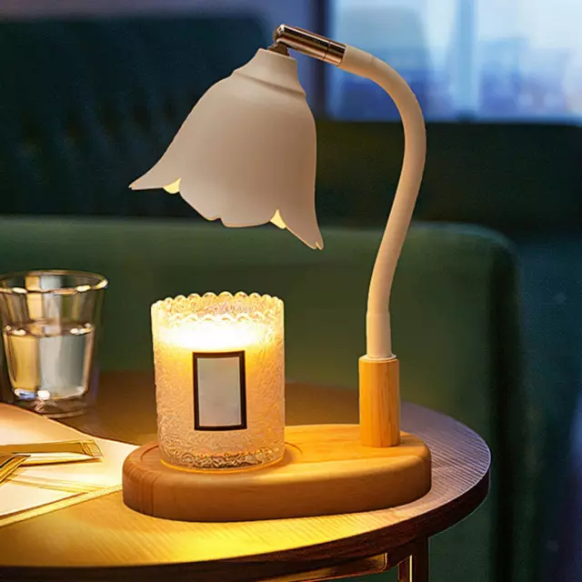 Lampe chauffe-bougie en cire parfumée EU 220V, hauteur réglable pour studios