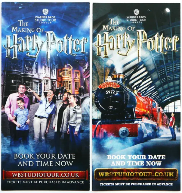 The Making Of Harry Potter Warner Bros Studio Tour London Leaflets New 2014 2015
