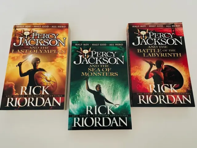 Percy Jackson  Collection 3 Books Set By Rick Riordan NEW FREE P&P