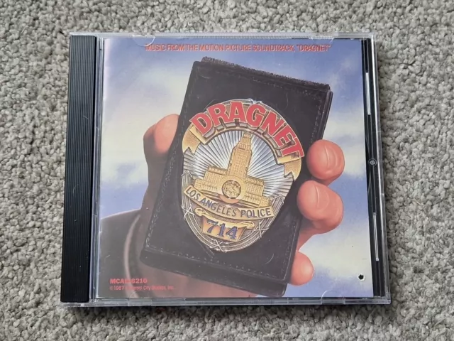 Dragnet Cd Soundtrack - Rare 1987 Mca - Tom Hanks - Ira Newborn - Dan Aykroyd