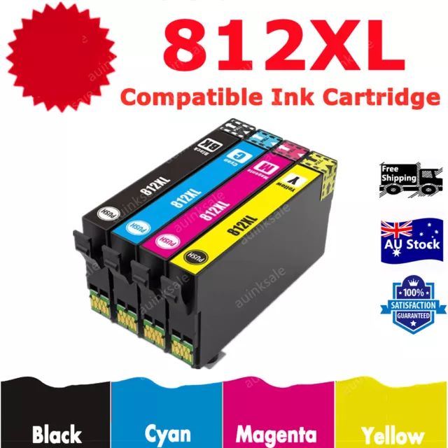 812XL 812 XL Compatible Ink Cartridge For EPSON WF3820 WF3825 WF4830 WF4835 7840