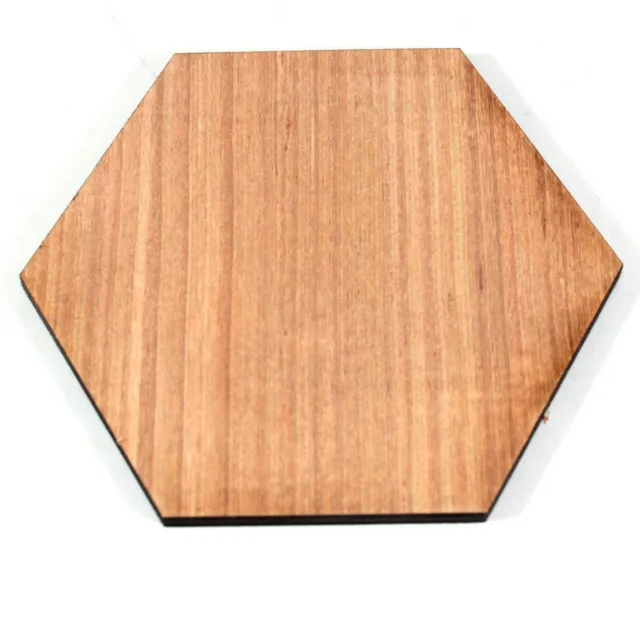 Wooden Hexagon shapes laser cut Plywood craft blanks 5mm thick (wood) 5cm 10cm