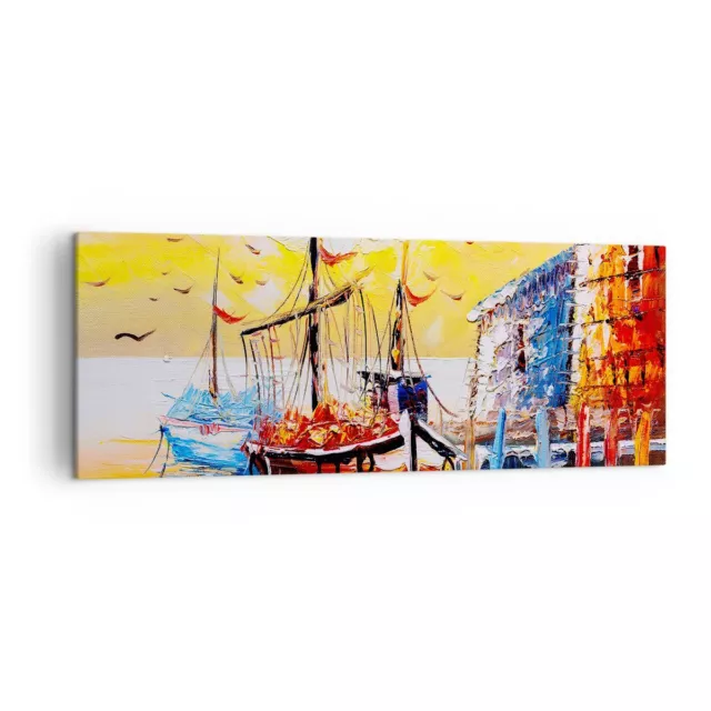 Quadro su Tela 140x50cm barca vela mare Stampe Immagini Quadri Moderni Murale