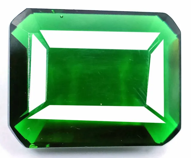16.85 Ct Natural Tsavorite Green Garnet Egl Certified Emerald Cut Loose Gemstone