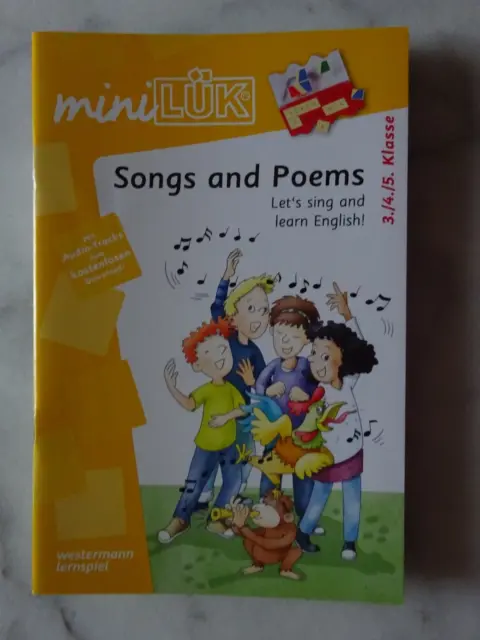 XXXX mini Lük Heft , Songs and Poems, 3./4./5. Klasse, NEU