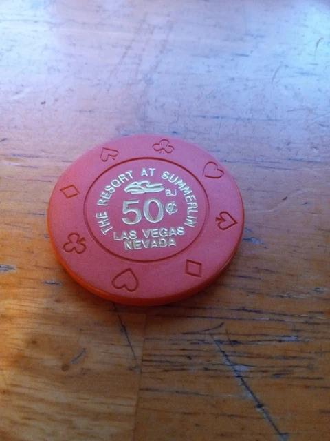 The Resort At Summerlin 50 Cent Casino Chip Las Vegas