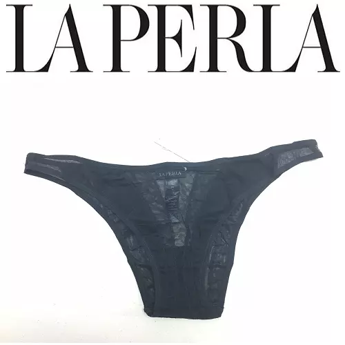 LA PERLA DAILY Black Mesh Panty 933 * Size M * MSRP $125