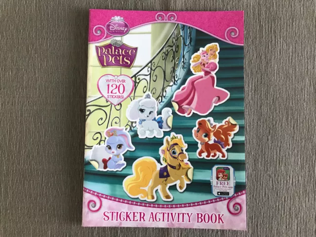 Brand New Disney Princess Palace Pets Sticker Activity Girls Soft Cover Book