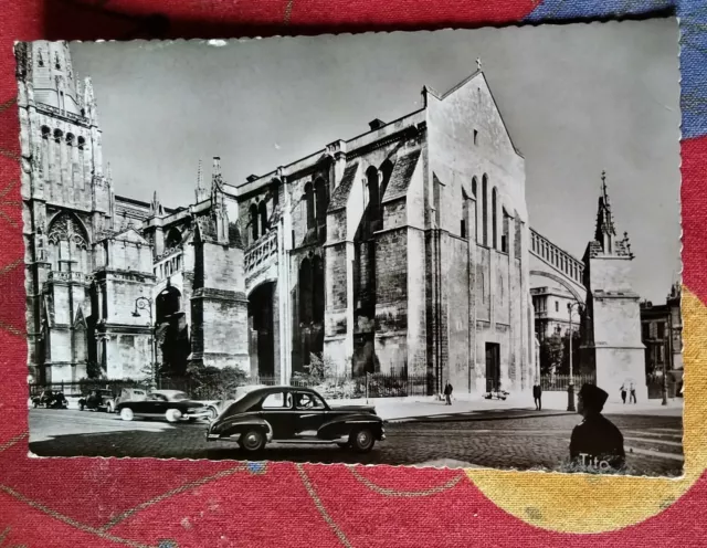 CPSM 33 BORDEAUX CATHÉDRALE SAINT-ANDRÉ ANGLE N. EST éd. BERJAUD TBON ÉTAT