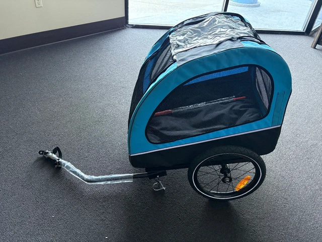 Bike Camper Trailer Tent - Folding Waterproof Bicycle Camper With 16" Off-Roa