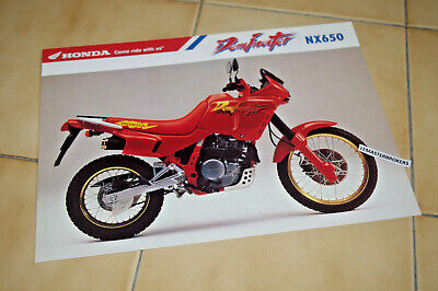 Honda NX650 Dominator type F NX 650 prospectus moto brochure dépliant 