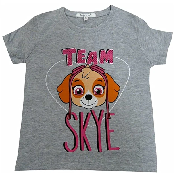 Ragazze Paw Patrol T-Shirt Notte Top Taglie 3-6 Anni