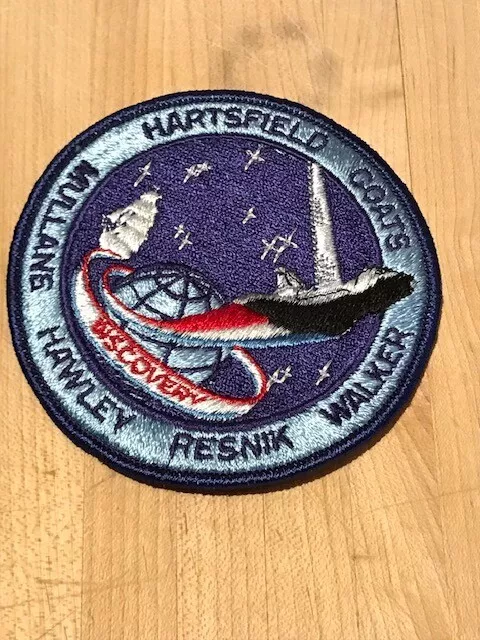 NASA Patch Astronaut Discovery; Hartsfield Coats Walker Resnik Hawley