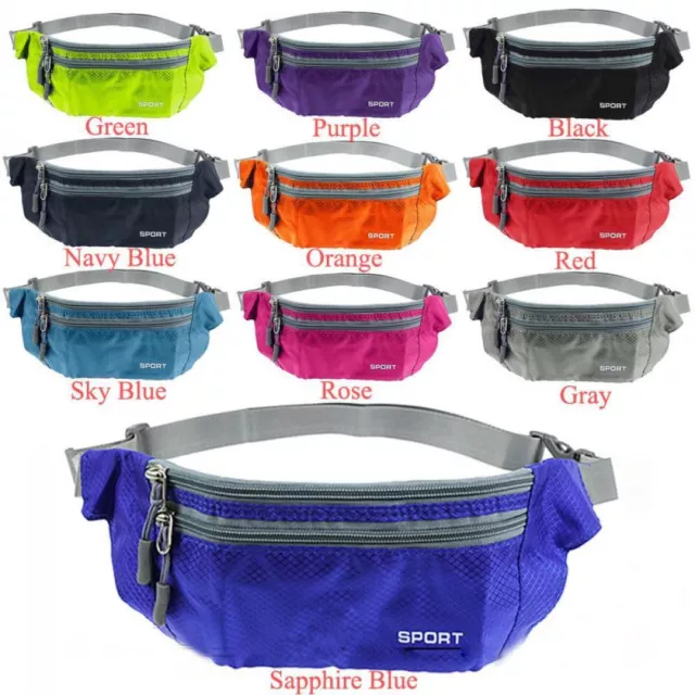 Running Hiking Bum Sport Belt  Fanny Pack Money Bag Waist Pouch