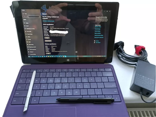 Microsoft Surface Pro 2 128 Go, RAM 4 Go + stylo et clavier d'origine + étui