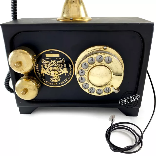 Retro Style Rotary Dial Phone Handset Old Vintage Telephone Home Gift Hotel Deco 3