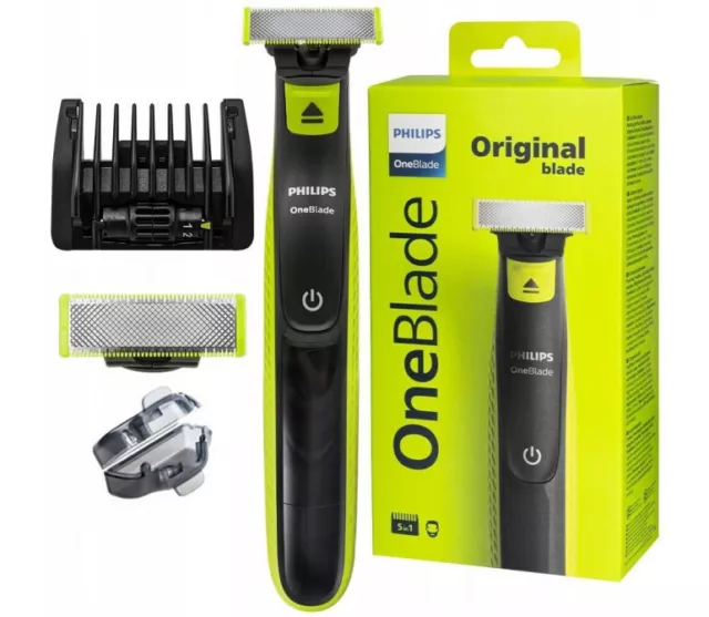 Philips Oneblade Shaver Trimmer Wet Qp2721/20 Rasoio Elettrico Rifinitore 5 In 1