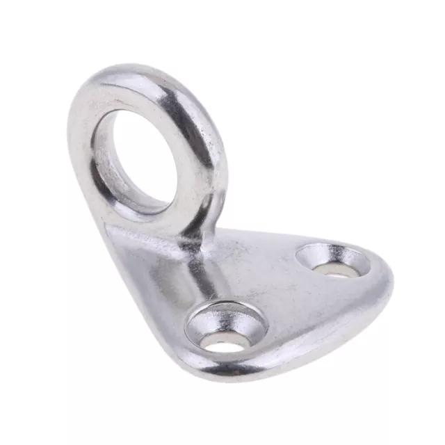 Stainless Steel Oblong Pad Eye Plate Staple Ring Hook Deck Cabin Hardware