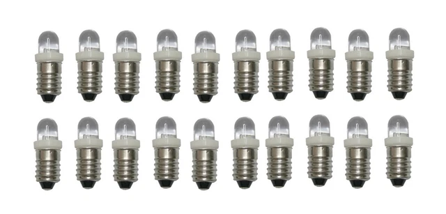 100 Stück LED 2mm Kurzkopf Zylinder – Reinweiß, 3V, 10000 Mcd, 30°