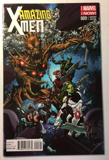 Amazing X-Men 9 Variant 1:15 Guardians Of The Galaxy Rocket Raccoon Gamora  1 Co