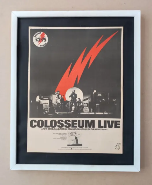 Colosseum Live Original UK Press Advert 1971
