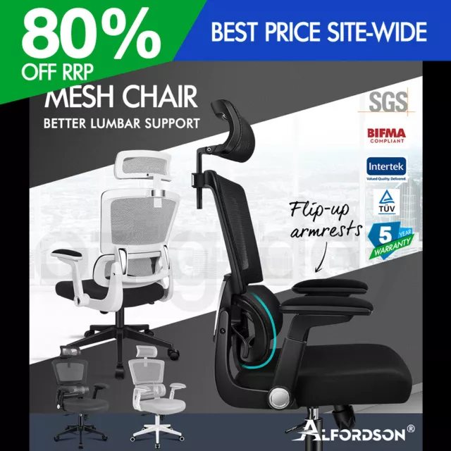 ALFORDSON Mesh Office Chair Executive Computer Chairs Study Work Gaming Seat