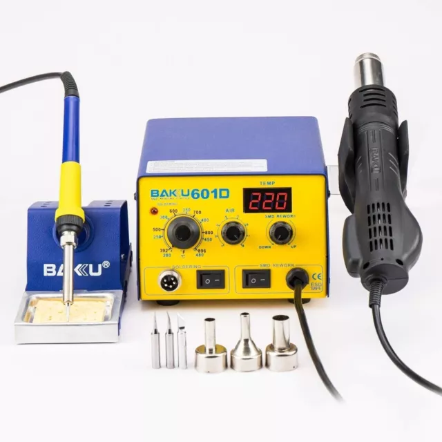 Baku BK-601D Brushless Hot Air SMD REWORK STATION 110Volts 3