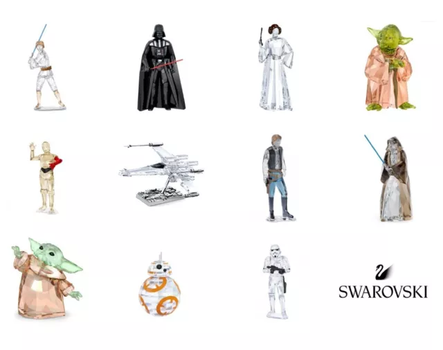 Swarovski Disney Star Wars Sammlung 11-teiliges Set Kristallfigur ausverkauft 