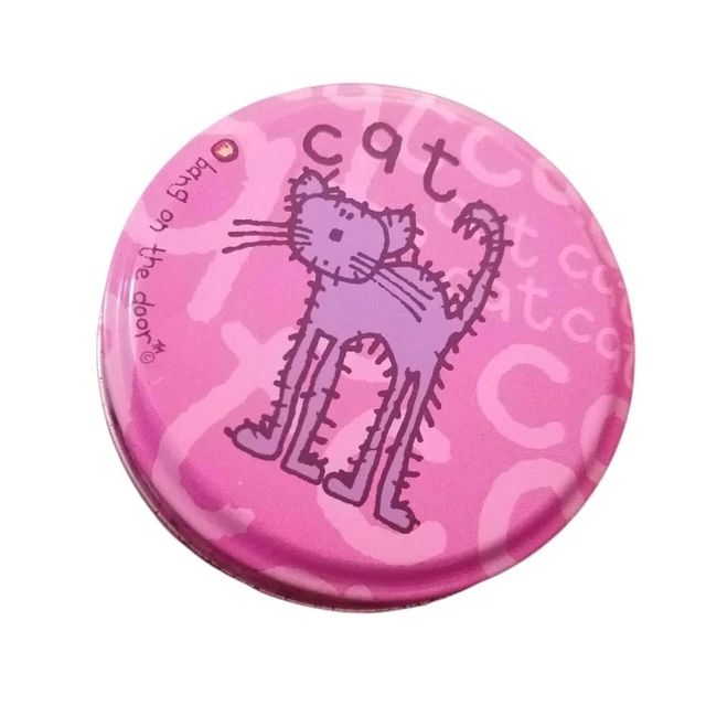 Y2k 90s Vintage Bang On The Door Cat Tin