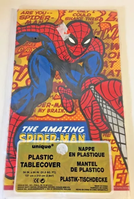 1999 Coleccionable The Amazing Spider Man nuevo de lote antiguo Mesa de plástico Marvel #12863 divertida