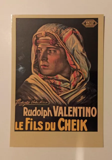 Sheikh's Son Rudolph Valentino Zreik 84 Movie Postcard