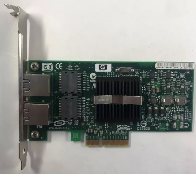 HP ProLiant DL120 G7 Server NC360T Dual Port Ethernet Adapter- 412651-001