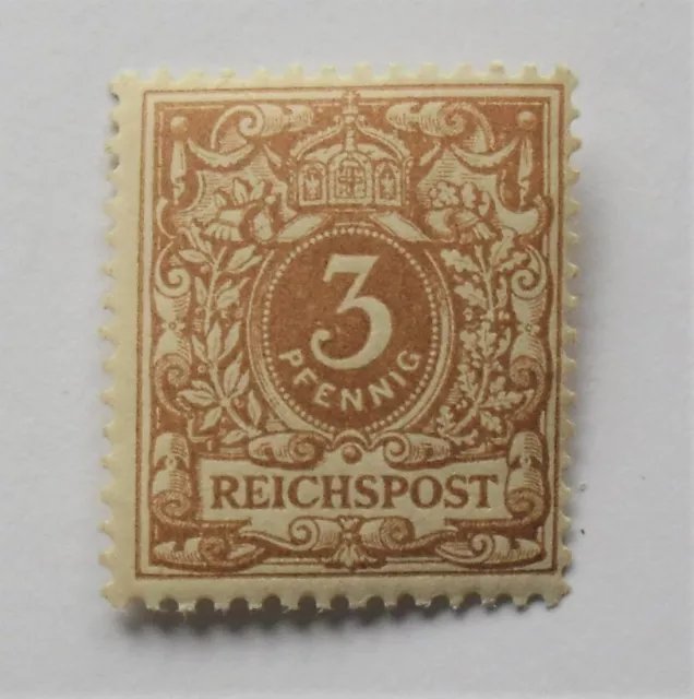 1889 Mi:100,-MiNr 45 c Krone/Adler 3 Pf gelbbraun postfrisch gepr Jäschke-L. BPP