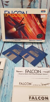 AMIGA-Falcon un SPECTRUM HoloByte GIOCO COMPLETO DI DISCHI MANUALE 