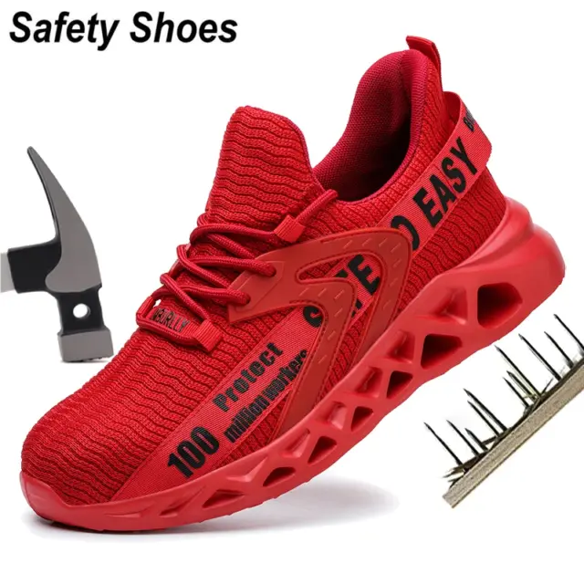 Chaussures de Sécurité pour Homme - Anti-Perforation, Baskets de Travail Légères