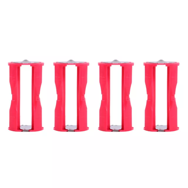 4pcs 4AAA To C Size Parallel Battery Convertor Adapter Holder Cases Box Red NGF