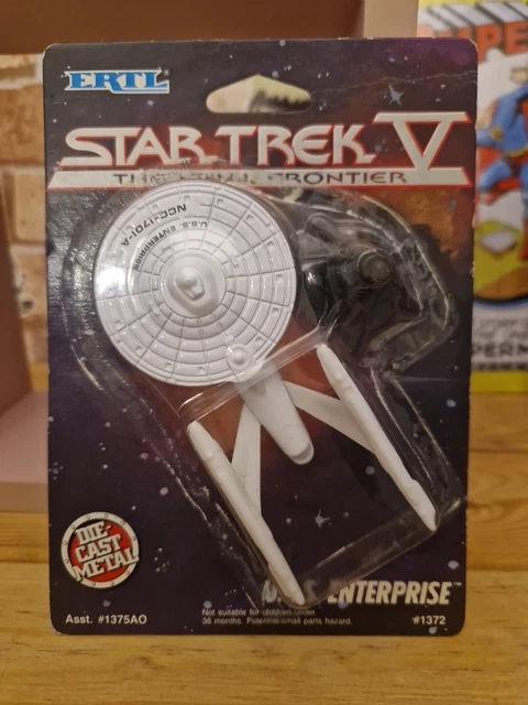 Star Trek V Final Frontier U.S.S Enterprise Die-Cast #1372 by ERTL (1989) Rare 