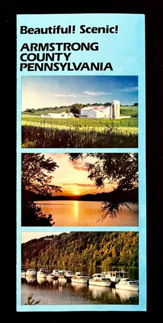 1990s Armstrong County Pennsylvania Vintage Travel Brochure Hunting Recreaiton