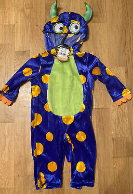 BNWT TU  BABY  BOYS MONSTER OUTFIT Halloween Costume AGE 9-12 MONTHS Fancy Dress